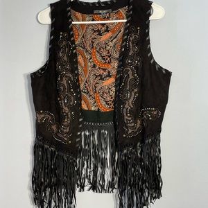 Miss Me, fringe vest